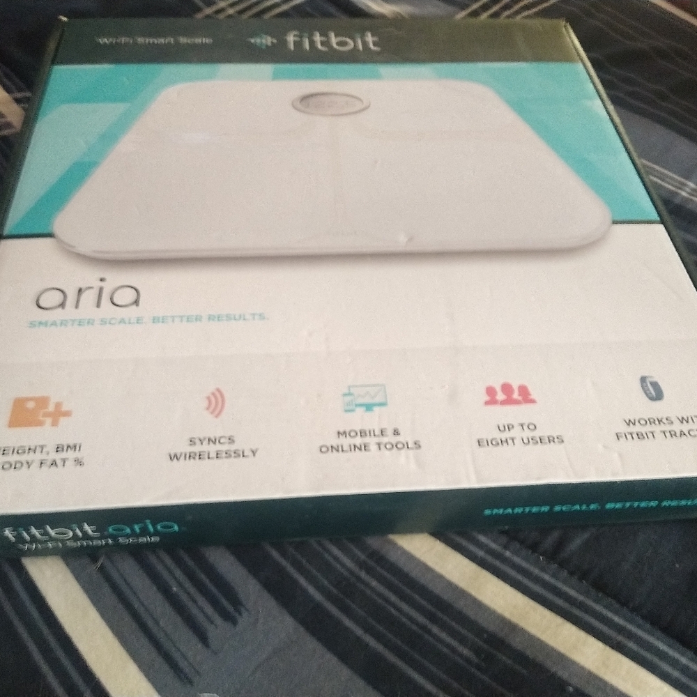 Fitbit Aria Smart Scale - White and Teal